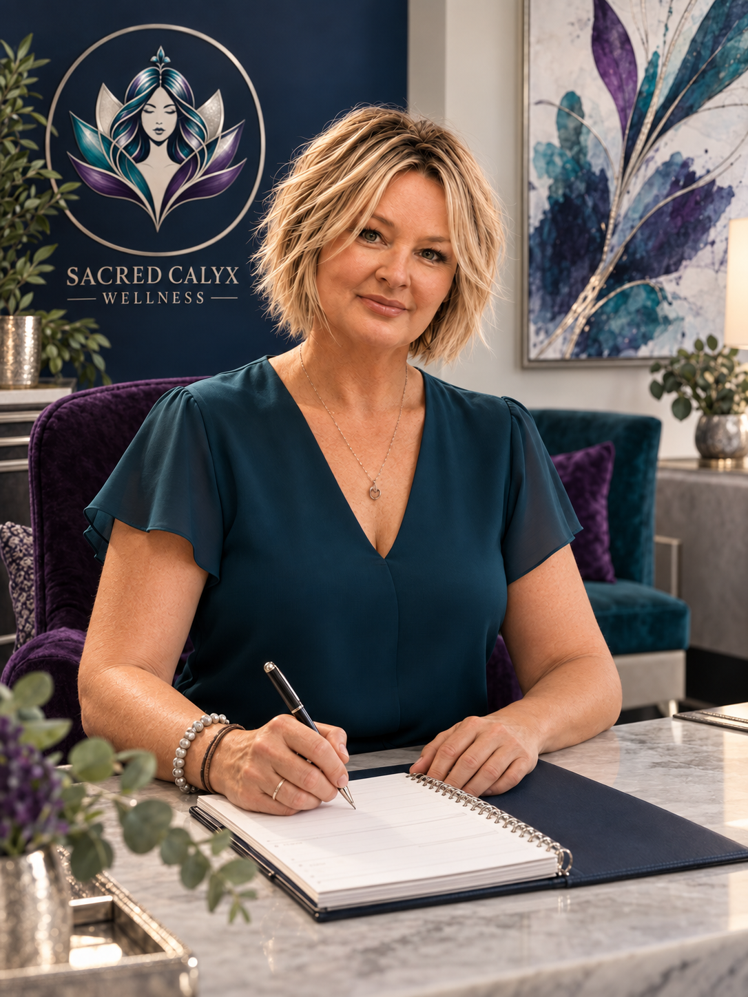 Amy Pierce, founder of Sacred Calyx Wellness